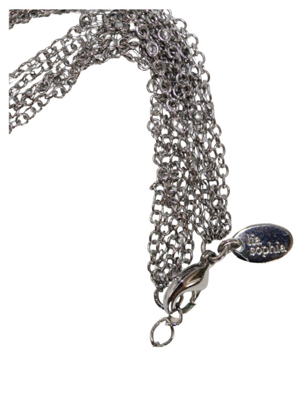 Lia Sophia Necklace Silver-tone and Gunmetal - Picture 3 of 5